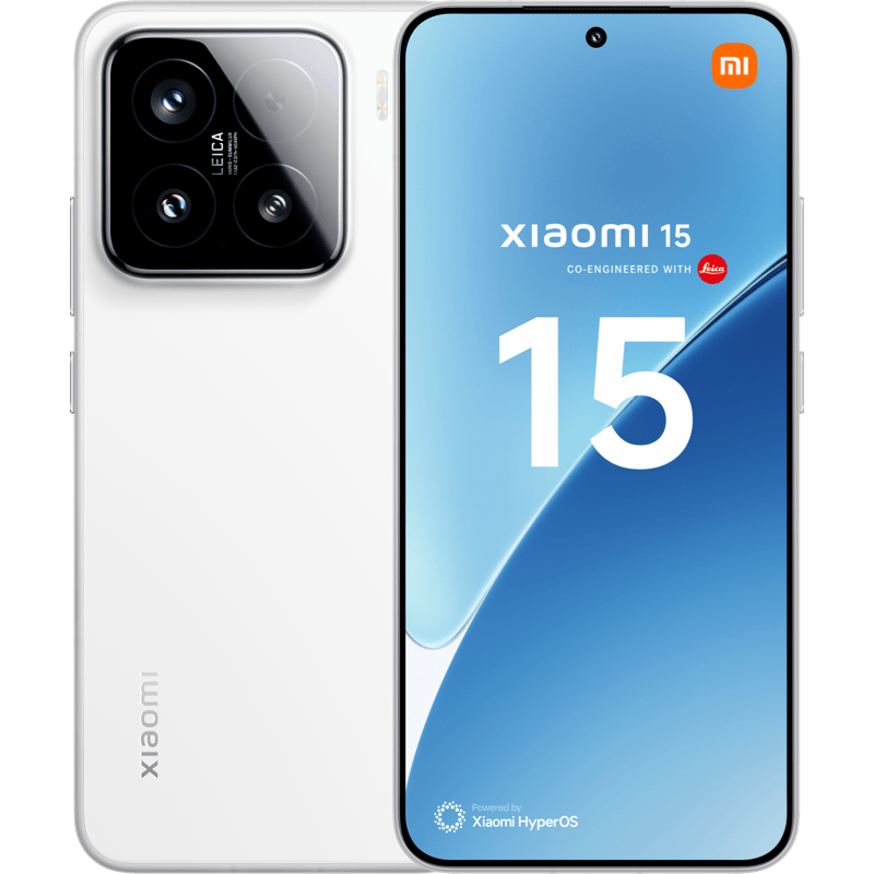 Xiaomi 15 5G 12/256GB biały front i tył