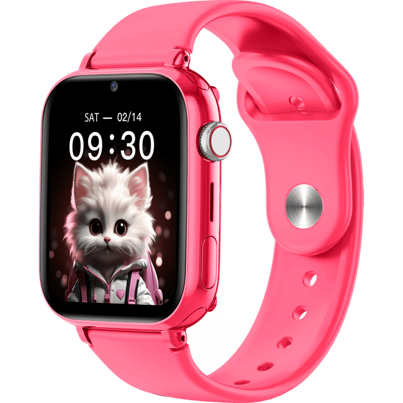 Maxcom Smartwatch FW59 KIDDO różowy front lewy obrót